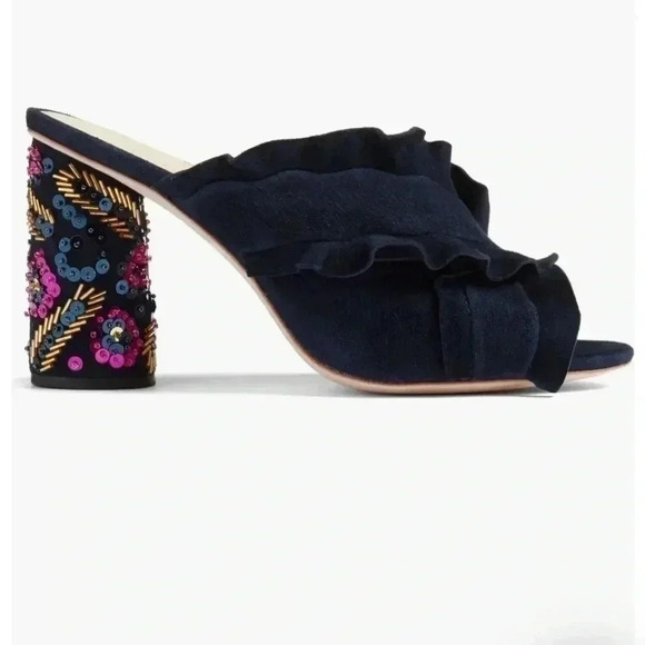 LOEFFLER RANDALL KAYA SUEDE/SEQUIN PUMP - Picture 16 of 16